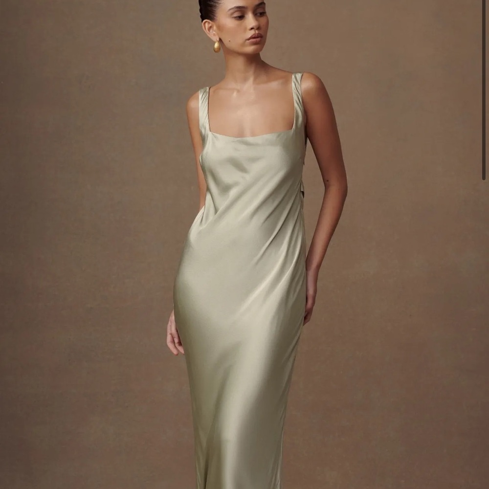 Meshki Ensley Satin Maxi Dress - XS